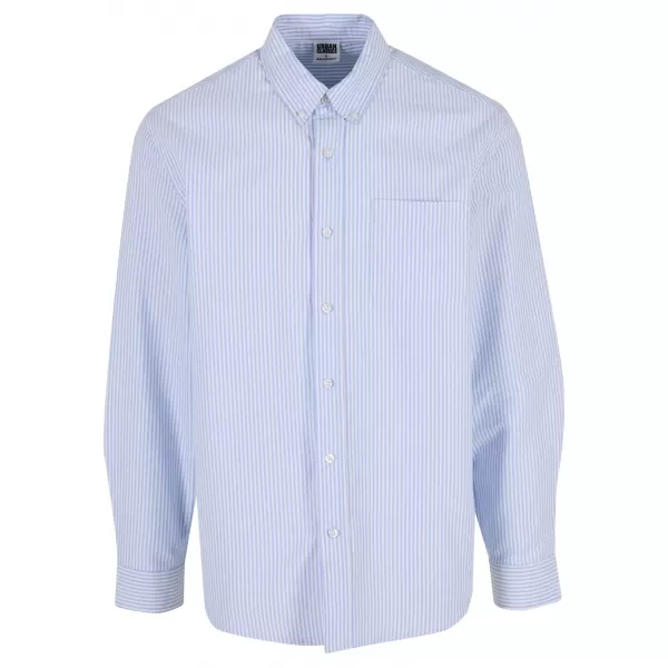  Herrenhemd URBAN CLASSICS TB8093 HELLER HORIZONT BLAU/WEIß 