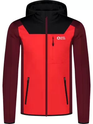 Powerfleece-Sweatshirt für Herren NORDBLANC SPRAWL NBSFM8333 ROT