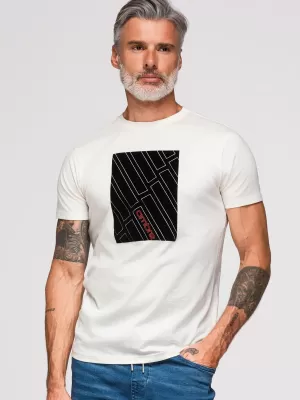 Herren-T-Shirt OMBRE OM-TSPT-0259 WEIß