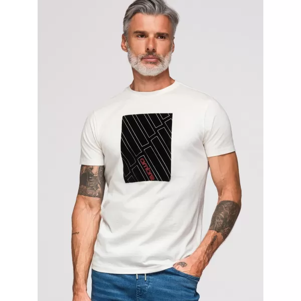  Herren-T-Shirt OMBRE OM-TSPT-0259 WEIß 
