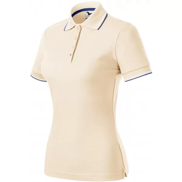  Damen-T-Shirt mit Kragen MALFINI FOCUS 233 MANDEL 