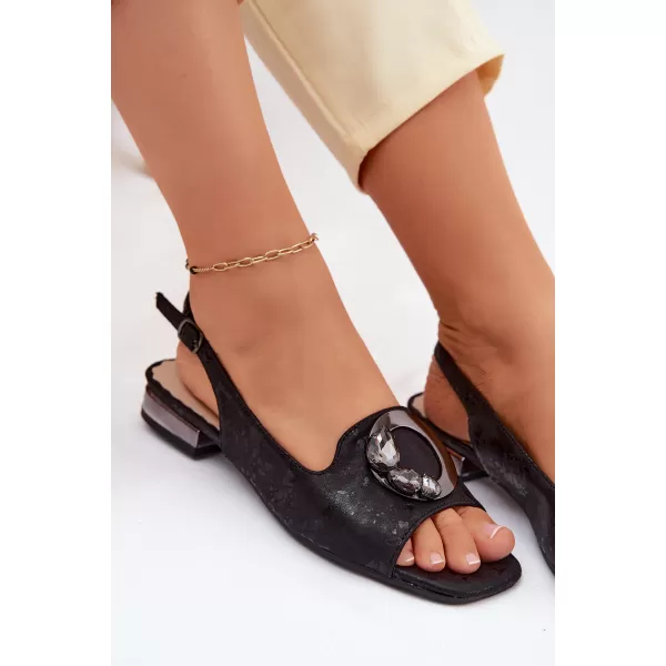  Damensandalen S.BARSKI KV61-6024 SCHWARZ 