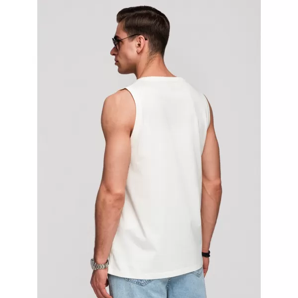  Herren-Tanktop OMBRE OM-TSBT-0272 WEIß 