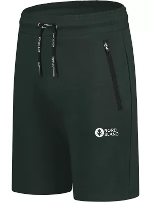 Baumwollshorts für Herren NORDBLANC RELAXEDFIT NBSPM8254 DUNKELGRÜN