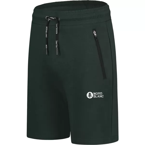  Baumwollshorts für Herren NORDBLANC RELAXEDFIT NBSPM8254 DUNKELGRÜN 