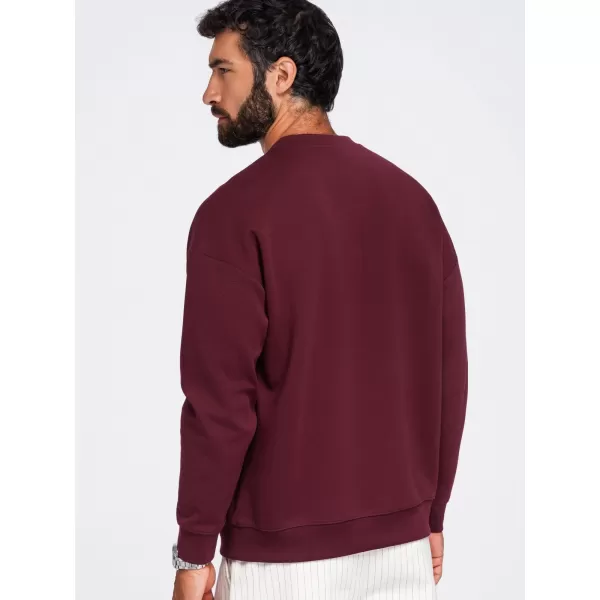  Herren-Sweatshirt OMBRE OM-SSNZ-0267 BURGUND 