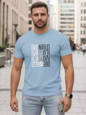 Herren-T-Shirt DSTREET NX0143R-SK HELLBLAU