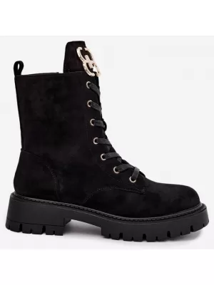 Damenschuhe BOTO NS631P SCHWARZ MATT