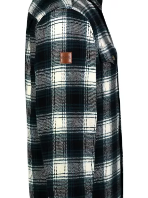 Herren-Flanellhemd NORDBLANC MOOR NBSSM8368 DUNKELBLAU