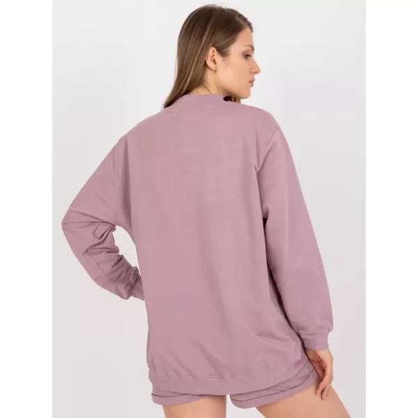  Damen-Sweatshirt BASIC FEEL GOOD AP-BL-A-R001 DUNKELROSA 