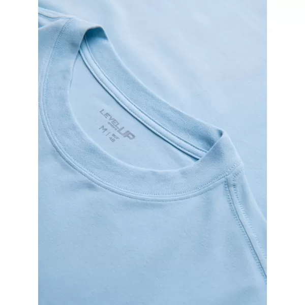  Herren-T-Shirt OMBRE OM-TSBC-0291 SCHWARZ/HELLBLAU/CREMEWEIß 