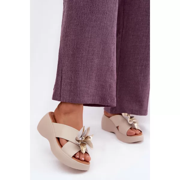  Damenhausschuhe VINCEZA 41511 BEIGE 