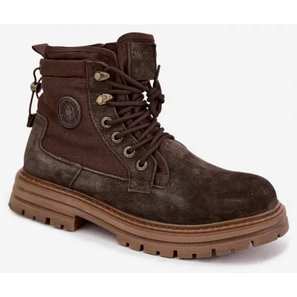 Herrenschuhe BIG STAR SHOES UU174254 BRAUNE/BEIGE SCHATTEN 