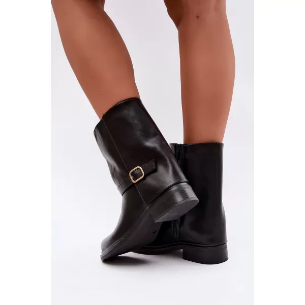  Damen-Stiefeletten BOTO 5859 SCHWARZ 