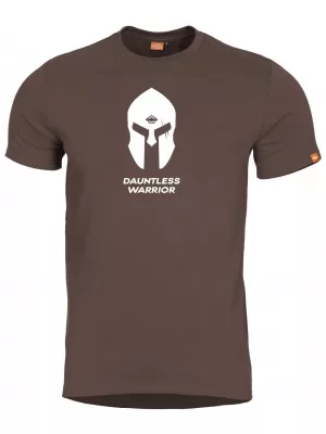 Herren-T-Shirt PENTAGON AGERON SPARTAN HELMET K09012-SH-26 TERRABRAUN