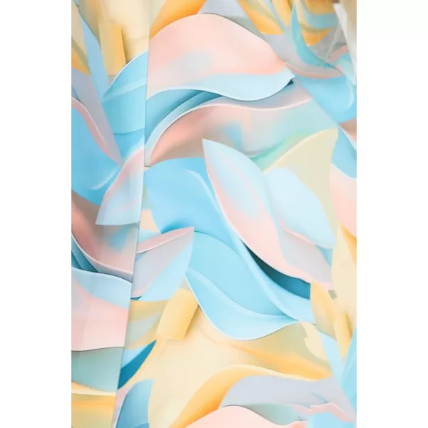  Kleid NUMOCO 296-15 BLAU MIT ZITRONE 