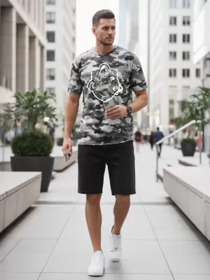 Herren-T-Shirt DSTREET NX2003R-SL-M HELLGRAU