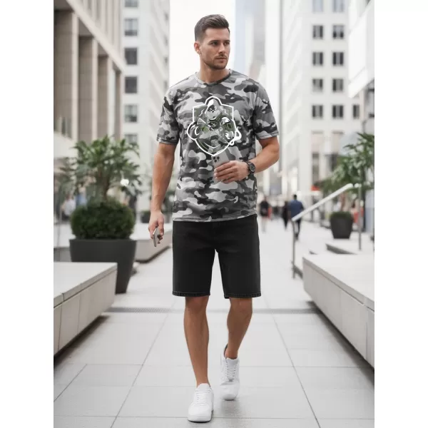  Herren-T-Shirt DSTREET NX2003R-SL-M HELLGRAU 