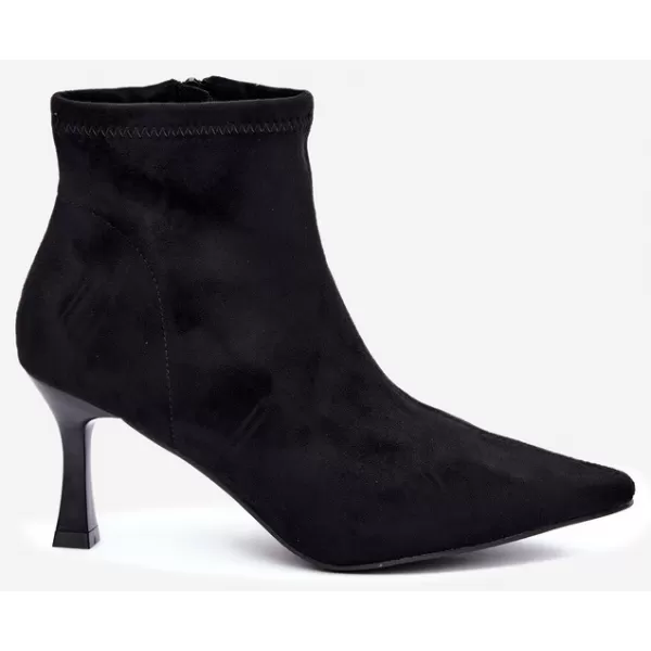  Damen-Stiefeletten BOTO 7107 SCHWARZ MATT 