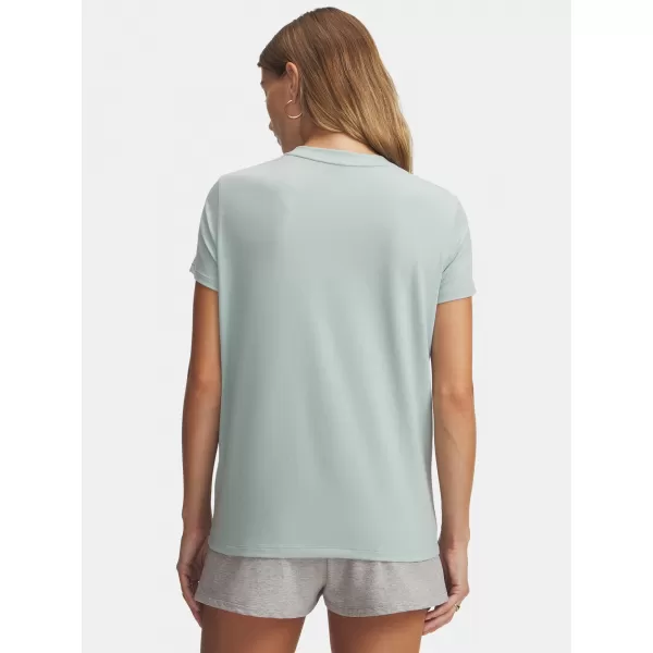  Damen-T-Shirt UNDER ARMOUR RIVAL CORE SS 1383648-477 BLAU 