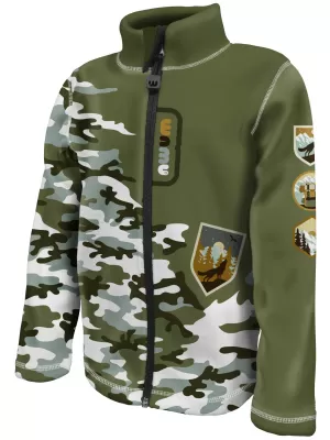 Funktions-Sweatshirt für Kinder WAMU MASKÁČ KHAKI