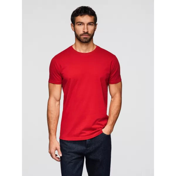  Herren-T-Shirt OMBRE OM-TSBS-0268 SCHWARZ/WEIß/DUNKELROT 