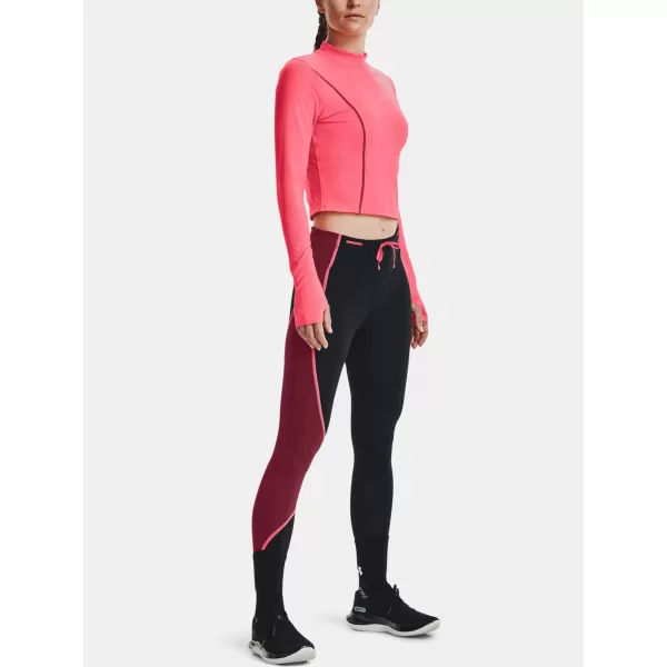  Damen-T-Shirt UNDER ARMOUR UA RUN ANYWHERE LASER LS 1365641-819 ROSA 
