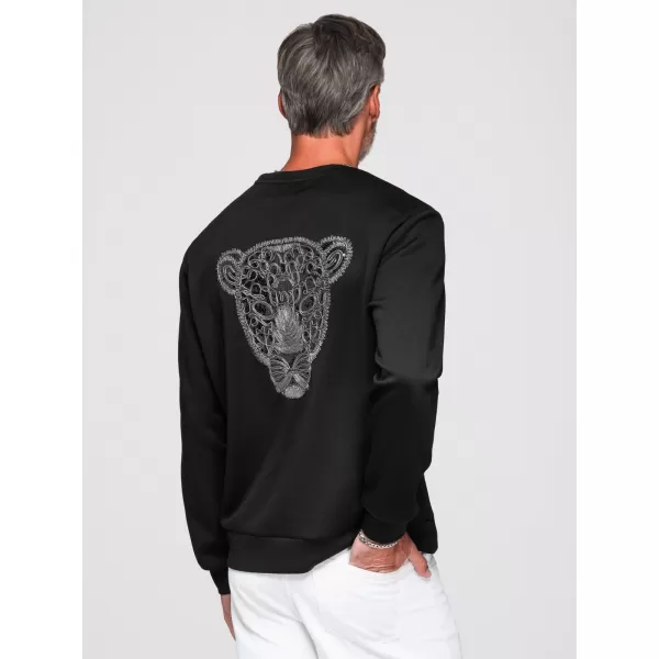  Herren-Sweatshirt OMBRE OM-SSNZ-0274 SCHWARZ 