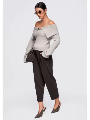 Damenpullover OMBRE OW-SW-E0011 TAUPE