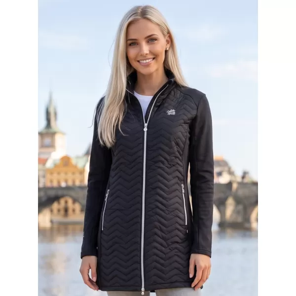  Hybridmantel für Damen ALTISPORT IRYSA SCHWARZ 