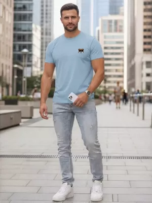 Herren-T-Shirt DSTREET NX0125R-SK HELLBLAU
