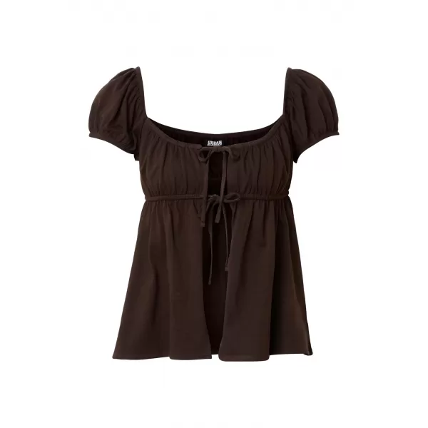  Damen-T-Shirt URBAN CLASSICS TB8177-00075 BRAUN 