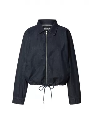 Damenjacke URBAN CLASSICS TB8295 BLAU GESPÜLT GEWASCHEN