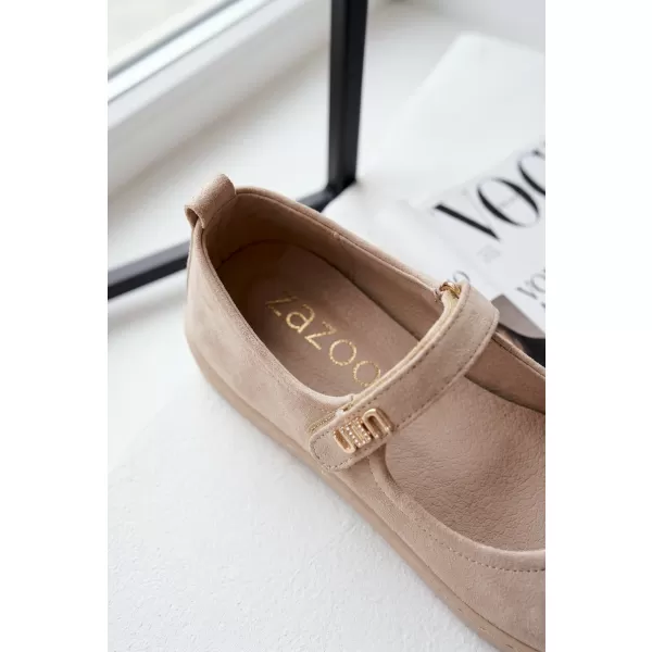  Ballerinas für Damen ZAZOO 10206 BEIGE 