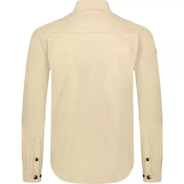 Herren-Flanellhemd NORDBLANC HAZE NBSSM8370 BEIGE 