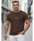 Herren-T-Shirt DSTREET NX5125R-CH BRAUN