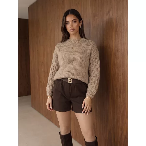  Damen-Shorts DSTREET SY0592 BRAUN 