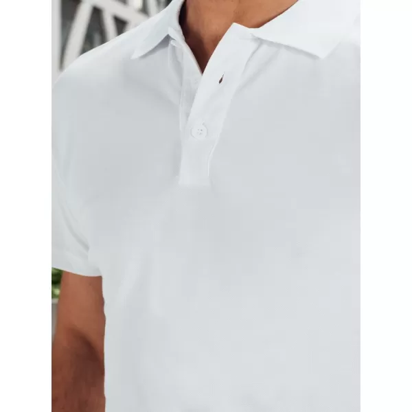  Herren-T-Shirt mit Kragen DSTREET PX0514 WEIß 