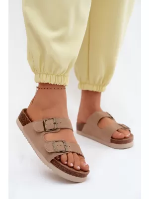Damenhausschuhe BOTO 2832 KHAKI