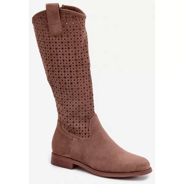  Damenstiefel S.BARSKI HY62-8144 KAFFEE 