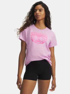Damen-T-Shirt UNDER ARMOUR UA W VARSITY SS 6010592-669 ROSA