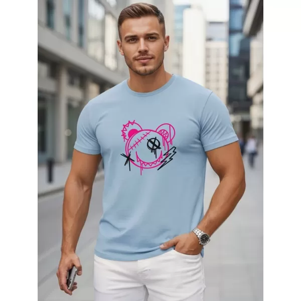  Herren-T-Shirt DSTREET NX0136R-SK HELLBLAU 
