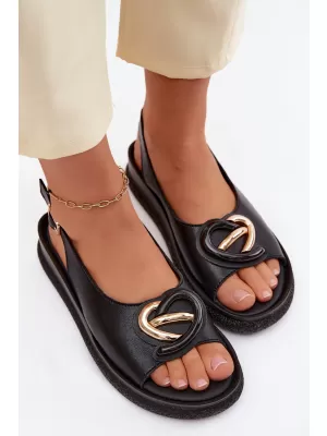 Damensandalen S.BARSKI KV61-6047 SCHWARZ
