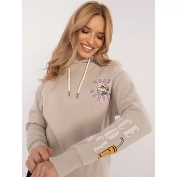  Damen-Sweatshirt SUBLEVEL D10600T02420K BEIGE 