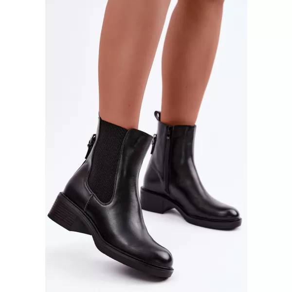  Damen-Stiefeletten SERGIO LEONE BT-04 SCHWARZ 