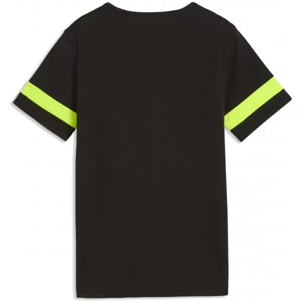  Kinder-T-Shirt PUMA ATTACANTO LOGO JERSEY JR 66104603 PUMA BLACK/LIMETTE SQUEEZE 