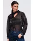 Damenbluse OMBRE OW-TS-E0086 SCHWARZ