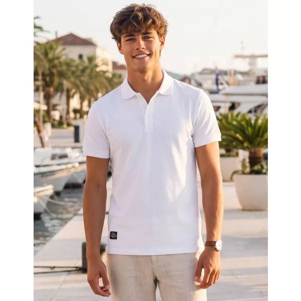  Herren-T-Shirt mit Kragen ALTISPORT NP/ALMST90601 WEIß 