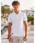 Herren-T-Shirt mit Kragen ALTISPORT NP/ALMST90601 WEIß