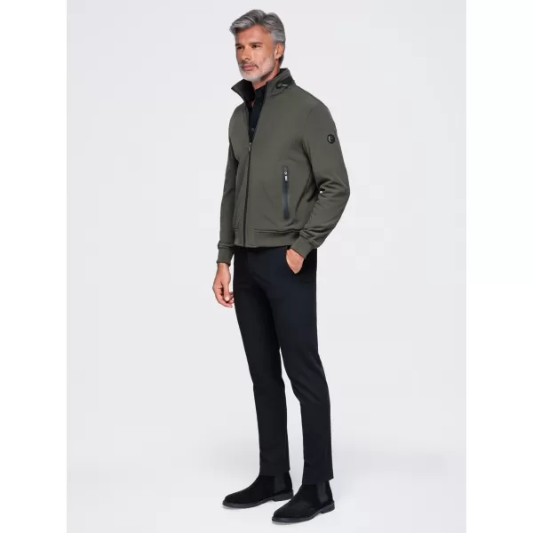  Kapuzenjacke für Herren OMBRE OM-JANP-0233 DUNKLES OLIV 